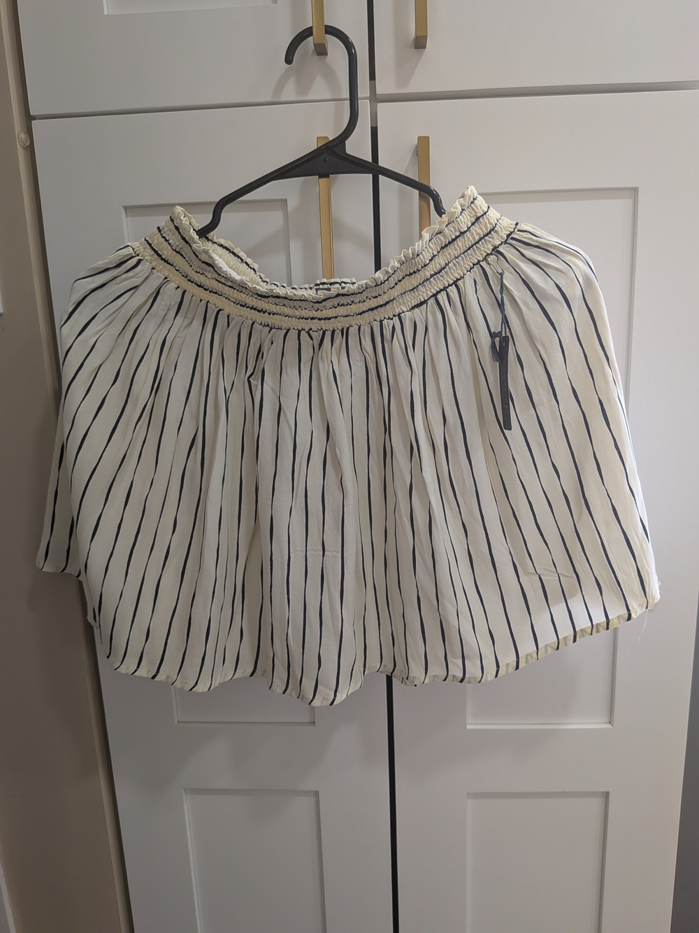 NWT Flowy Boho Chic Striped Mini Skirt